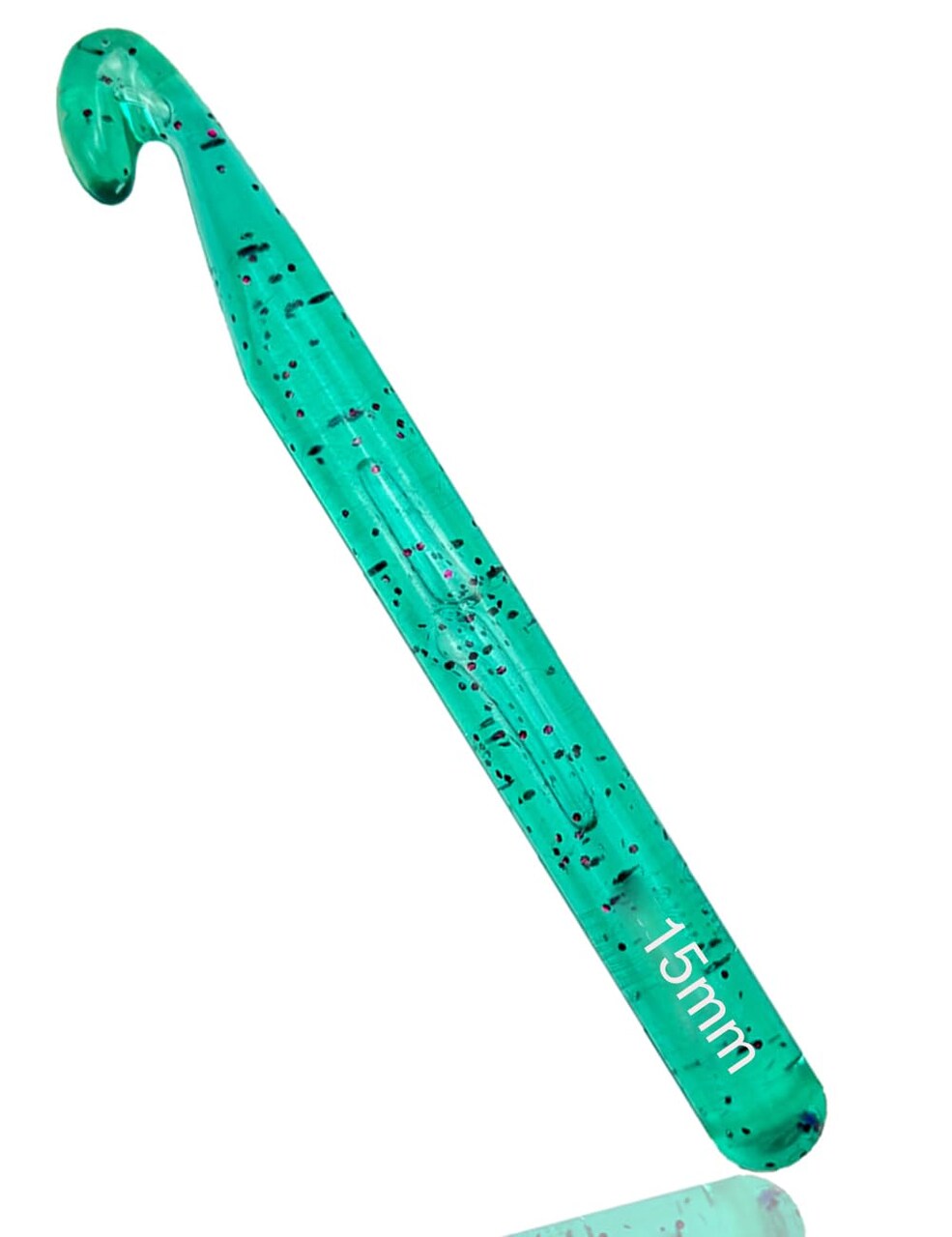 15mm Large Crochet Hook,Huge Crochet Hooks for Chunky Yarn,Ergonomic Knitting Giant Crochet Needles,Big Crochet Hooks for Knitting Yarn Carpet Scarf Wool Roving, Green